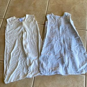 Halo Kids Pajamas Sleep Sacks - Cream and White